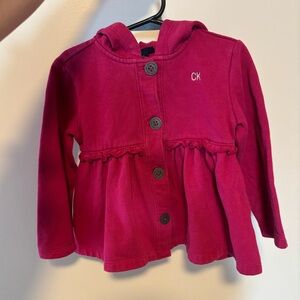 Calvin Klein Jeans Kids Fuchsia Hooded Jacket